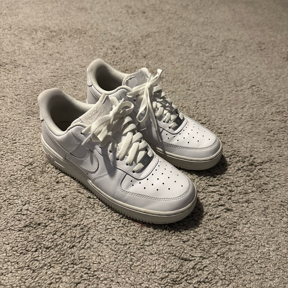 All white air force 1s